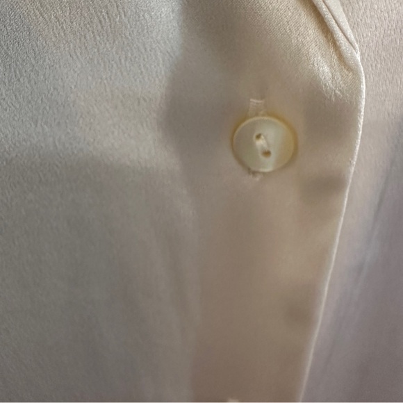 New With Tags 100% Silk Blouse/Shirt sz L - Champagne - Picture 5 of 15